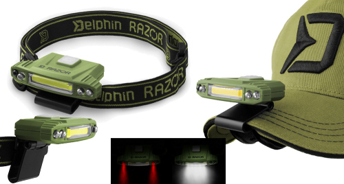 Čelová lampa Delphin RAZOR USB - Delphin RAZOR USB