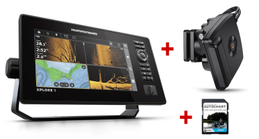 Zvýhodněný set echolot Humminbird Xplore 9 CMSI+ + sonda Mega Live 2 + karta Autochart