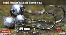 Jigová hlavička REDBASS Classic #8/0 - 49 mm