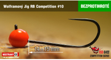 Bezprotihrotý wolframový Jig RB Competition #10 - 14 mm