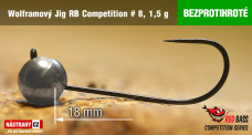 Bezprotihrotý wolframový Jig RB Competition #8 - 18 mm