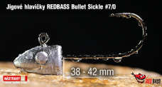 Jigová hlavička REDBASS Bullet Sickle #7/0 - 42 mm
