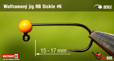 Wolframový jig RedBass Sickle #6 - 17 mm