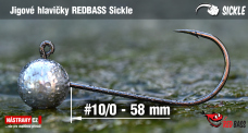 Jigová hlavička REDBASS Sickle #10/0 - 58 mm