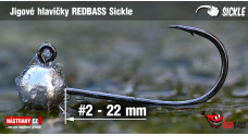 Jigová hlavička REDBASS Sickle #2 - 22 mm
