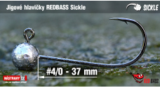 Jigová hlavička REDBASS Sickle #4/0 - 37 mm