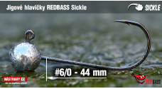 Jigová hlavička REDBASS Sickle #6/0 - 44 mm