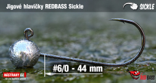 Jigová hlavička REDBASS Sickle #6/0 - 44 mm