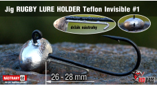 Jig Teflon Invisible RUGBY - Lure holder #1 - 28 mm