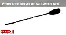 Dvoudílné karbonové pádlo 260 cm - 722.2 Asymetric