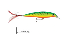 Wobler jednodílný X Rap RAPALA 6 cm